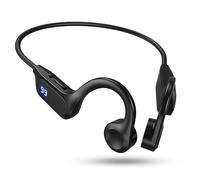 Bluetooth 5.2 Bone Conduction Headphones, Dual MP3/Bluetooth MB, Bone Conduction Earphones, Open Ears with LCD Akku-Display, IPX5 Wasserdicht Sports Headset for Fitness Radfahren Fahren Laufen