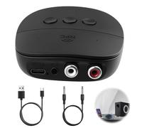 Bluetooth 5.2 Receiver, Bluetooth Adapter for HiFi, Wireless Audio Transmitter and Receiver with 3.5 mm AUX RAC Output, with NFC One-Tap Pairing for Speakers Home HiFi Systems Music Streaming Devices