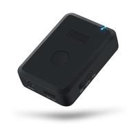 Bluetooth Transmitter Receiver 3.5mm AUX - August MR260 - Rechargeable Wireless Audio Adapter for Car, TV, Headphones, Hifi With Low Latency Connection for Up To 13 Hours Battery Life - Black