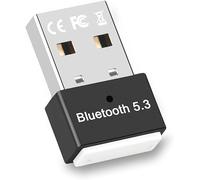Bluetooth 5.3 Adapter for PC, USB Adapter Dongle, USB EDR Bluetooth Wireless Transmitter Receiver for Desktop, Laptop, PC, Headset, Keyboard, Mouse, with Windows 11/10/8.1/7