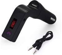 Bluetooth 5.3 FM Transmitter for Car, 48W Max Dual USB Bluetooth Car Adapter, Radio Receiver, Hands-Free Calling, Support 64G Drive with Light Switch Fast Car Charger (FM Transmitter With Aux)