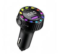 Bluetooth 5.3 FM Transmitter for Car - Bluetooth Car Adapter USB C Fast Charger, Wireless Radio Music Receiver, Hand-Free Calling, for iPhone 17 16 15 Pro Max 14 13 Plus, Samsung S25 S24 Ultra Plus