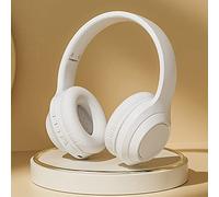 Bluetooth 5.3 Headphones Hifi, Excellent Audio Quality, Long Battery Life, Foldable Pluggable Wired/Wireless Connection For Studio Monitoring And Mixing Dj Guitar Amp, Computer Laptop Tablet (White)