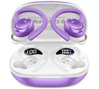 Bluetooth 5.4 Headphones Sport, 2026 Bass 3.0-Stereo Ear Buds Wireless Earbuds , 4 ENC Noise Cancelling Mic Earphones, 50+Hrs USB-C IP-X7 Waterproof Headset in Ear Android iOS for Running Workout Gym