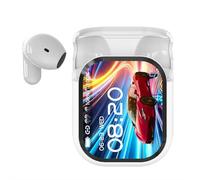Bluetooth 5.4 LED Display High Fidelity Waterproof Wireless Earphones,IP55 Earbuds,Ai Translation Real Time,140 Two-Way Language Translator,Noise Cancelling in-Ear Earphones for Sports