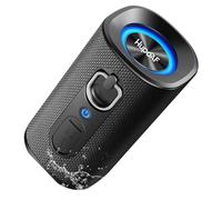 Bluetooth 5.4 Speaker Portable Wireless Speaker with Stereo Sound, Extra Bass, IPX7 Waterproof shower speaker, 15H Playtime, Built-In Mic, Durable Loud Outdoor Speaker for Travel, Sport, Gift, Black