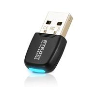 Bluetooth 6.0 Dongle for PC, USB Bluetooth Adapter with Dual Mode BLE for Windows 11/10/8.1, Compatible with Mouse, Keyboard, Headphones, Controller, Bluetooth Adapter PC