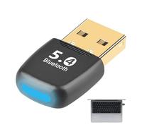 Bluetooth Adapter, 5.4 20M Range USB Bluetooth Adapter for PC, Plug and Play Bluetooths Dongle for PC with Bluetooths Mouse, Keyboard, Laptop, Windows 11/10/8.1