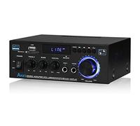 Bluetooth Amplifier 2.0-Channel Amplifier Stereo Receiver Car Amp MIC SD/USB Player FM Radio Karaoke for Home/Car Speaker