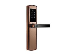 Bluetooth APP Biometric Fingerprint Intelligent Door Lock, Remote Electronic Key and IC Card Or Emergency Key TTLOCK Password Access (Color : Option 5)