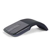 Bluetooth Arc Mouse Foldable Slim and Portable Mini Wireless Computer Travel Mouse Folding Optical Touch Mice for Microsoft Laptop Tablet - Black