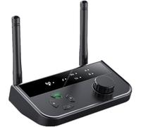 Bluetooth Audio Adapter, Bluetooth Receiver 5.3, 2 in 1 Bluetooth Transmitter Receiver for Stereo System, Dual Coupling Bluetooth Splitter, with RCA/AUX Cable for TV Laptop Headphones