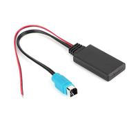 Bluetooth AUX IN Adapter ABS Car Adapter with Bluetooth 4.1 Plug and Play Wireless Music Playback for KCE 237B CDE W203Ri IDA X303 X305 X301