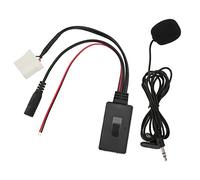 Bluetooth Aux In Cable Adapter Wireless Handsfree Microphone Car Audio Auxiliary Input Module Replacement for 6 3 5 2 MX5 RX8 2006 Onwards ABS Metal Construction