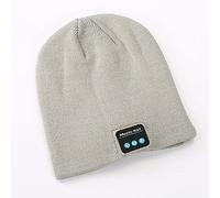 Bluetooth Beanie Hat Headset Wireless Headphone warm Winter Knit Hats with Stereo Speaker and MIC Hifi Earphone Earpieces for Outdoor Sports Skiing Running Skating Walking (Grey)