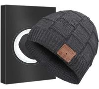 Bluetooth Beanie Hat,Upgraded Hat Headphones Headset Winter Music Hat Knit Running Cap with Speakers & Mic Unique Christmas Tech Gifts for Women Mom Her Him Men Teens Boys Girls