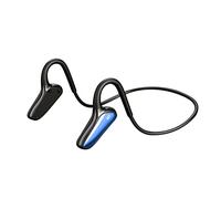 Bluetooth Bone Conduction Headphones Wireless Stereo Noise Cancelling Built In Microphone Sports Suitable For Running Cycling Yoga Hiking Driving Travel in Ear Earbuds (Blue, One Size)