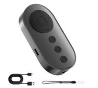 Bluetooth Camera Remote Shutter with Zoom and Front/Rear Camera Switch for Photos and Vlogging, Remote Clicker for iOS and Android Smartphone, Wireless Video Scrolling for