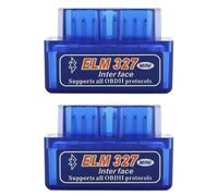Bluetooth Car Code Reader V2.1,Mini OBD2 Scanner,OBD2 Code Reader,EL-M327 OBD II Diagnostic Scan Tool,OBDII Adapter,Plug & Play,Universal Car Engine Scanner Compatible with iOS,Android,Windows (2 PCS)