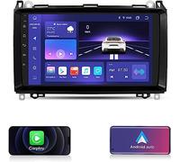 Bluetooth Car Radio for Mercedes W906 Sprinter/V-Class W639/Vito/Viano/B Class W245 B160 B170 B180 B200/A Class W169 A150 A160 A170 A180 A200 with Weather Display Carplay Android Car (6GB+64GB)