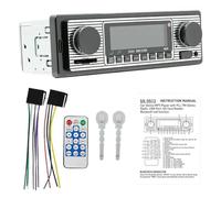 Bluetooth Car Radio Vintage Dual Knob MP3 Player FM Tuner Stereo USB AUX Classic Retro Receiver Speaker Accessories