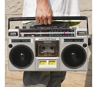 Bluetooth Cassette Boombox, AM/FM Radio, Powerful Stereo Speakers, Quick Device Pairing, Portable Music Player for Home, Outdoor, and Travel Use