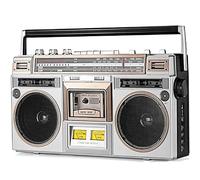 Bluetooth Cassette Player with FM/DAB Radio, USB Recording, and Cassette Recorder for Family Gatherings and Travel