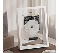 Bluetooth CD Player Music Decorative Photo Frame with Remote Control, AUX Output, 2 Placement Options for Home, Office, and Gallery Décor