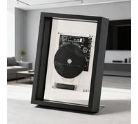 Bluetooth CD Player, Wall Mountable Decorative Music Photo Frame with Remote Control, 5.0 Bluetooth/3.5mm AUX Output, Ideal for Home and Office