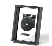 Bluetooth CD Player with Remote Control - Music Frame, 3.5mm AUX Output, Decorative Photo Frame for Home Office Gallery, Wall Decor