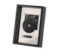 Bluetooth CD Player with Remote, Wall Mountable Music Photo Frame, 3.5mm AUX Output for Home Office Gallery Decor