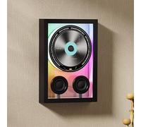 Bluetooth CD Speaker with Remote Control - Decorative Photo Frame & Ambient Light for Home, Office, Corridor - Plays CD/CD-R/CD-RW/MP3/WMA