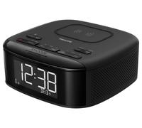 Bluetooth Clock Radio with Wireless Phone Charger, Black - TAR7705/10