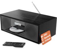 Bluetooth DAB+ Radio & CD Player | Mains Powered 60 Watt Stereo Hifi System for