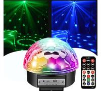 Bluetooth Disco Lights Wonsung 9-Color Party Mirror Ball Projector Stage Lighting Strobe Club Light Effect Mini Light Magic Ball Dance Lamp