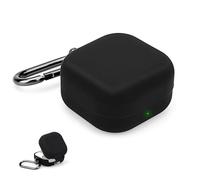 Bluetooth Earbud Silicone Case for Samsung Galaxy Buds 4/Buds 4 Pro, Premium Bluetooth Earbud Case Cover with Carabiner Earphone Protective Accessories for Women & Men Black