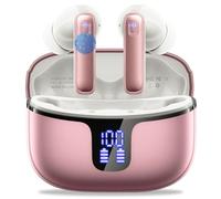 Bluetooth Earbuds, 2026 Hi-Fi Stereo Wireless Headphones in Ear, 48Hrs Deep Bass MiNi Ear Buds, 4 ENC Noise Cancelling Mic Earphones, IP-X7 Waterproof USB-C Headset Android iOS for Sport Gym Running