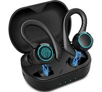 Bluetooth Earphone with LED Display, Wireless Earphones with Mic,IPX8 Waterproof TWS Bluetooth 5.0 Earbuds, 1200 mAh Charging Case, Hi-Fi Deep Bass Stereo Sound, Touch Control, for iPhone/Android