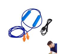 Bluetooth Earplugs for Work, Hidden in Isolating Earphone Ear Plugs, Work Earbuds for Noise Suppression, Hearing Protection, Suitable for Construction Noisy Places (Blue, One Size)