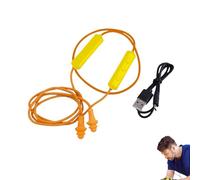 Bluetooth Earplugs for Work, Hidden in Isolating Earphone Ear Plugs, Work Earbuds for Noise Suppression, Hearing Protection, Suitable for Construction Noisy Places (Yellow, One Size)