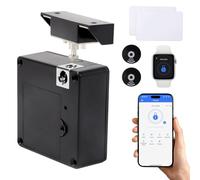 Bluetooth Electronic NFC Child Proof Cupboard Cabinet Drawer Lock,RFID Cupboardlock Support Phone or Watch App, Smart Cabinet Lock,CabinetLock Hidden Drawer Lock for Kitchen Pantry Furniture