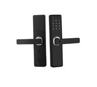 Bluetooth Fingerprint Keypad Touch For Apartment Smart Door Lock Keyless Entry For Front(No Mortise,Black Color)