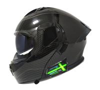 Bluetooth Flip-Up Motorbike Helmet ECEDOT Approved Modular Full Face Motorcycle Helmets with Double Visor Lightweight Modular Helmet Touring Flip Up Front Crash Helmets H,XL:61-62CM
