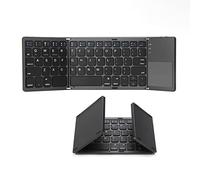 Bluetooth Foldable Keyboard, Slim and Compact Energy-saving Wireless Keyboard with Touchpad for Apple MacBook/iMac/MacBook Pro/Air/Mac OS/Windows/Android/iPadOS 13.1 or Later
