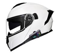 Bluetooth Full Face Flip Up Motorcycle Helmet Motorbike Modular Helmet,With Anti-Fog Dual Visors DOTECE Approved,ith Double Visor Built-in Speaker Headset Microphone for Men Women 21,XXL=63~64cm