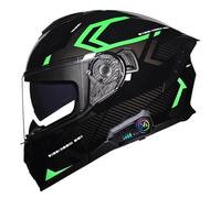 Bluetooth Full Face Flip Up Motorcycle Helmet Motorbike Modular Helmet,With Anti-Fog Dual Visors DOTECE Approved,ith Double Visor Built-in Speaker Headset Microphone for Men Women 2,XL=61~62cm