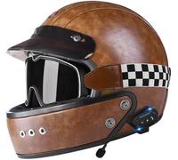 Bluetooth Full Face Flip Up Motorcycle Modular Helmet Integrated Motorbike Dual Visor for Adults Men Women Moped Street Racing DOT/ECE Approved 10,M(57-58cm)
