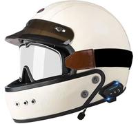 Bluetooth Full Face Flip Up Motorcycle Modular Helmet Integrated Motorbike Dual Visor for Adults Men Women Moped Street Racing DOT/ECE Approved 5,XXL(63-64cm)