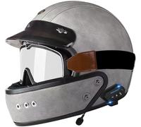 Bluetooth Full Face Flip Up Motorcycle Modular Helmet Integrated Motorbike Dual Visor for Adults Men Women Moped Street Racing DOT/ECE Approved 3,XL(61-62cm)