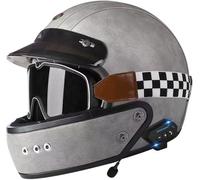 Bluetooth Full Face Flip Up Motorcycle Modular Helmet Integrated Motorbike Dual Visor for Adults Men Women Moped Street Racing DOT/ECE Approved 4,XL(61-62cm)